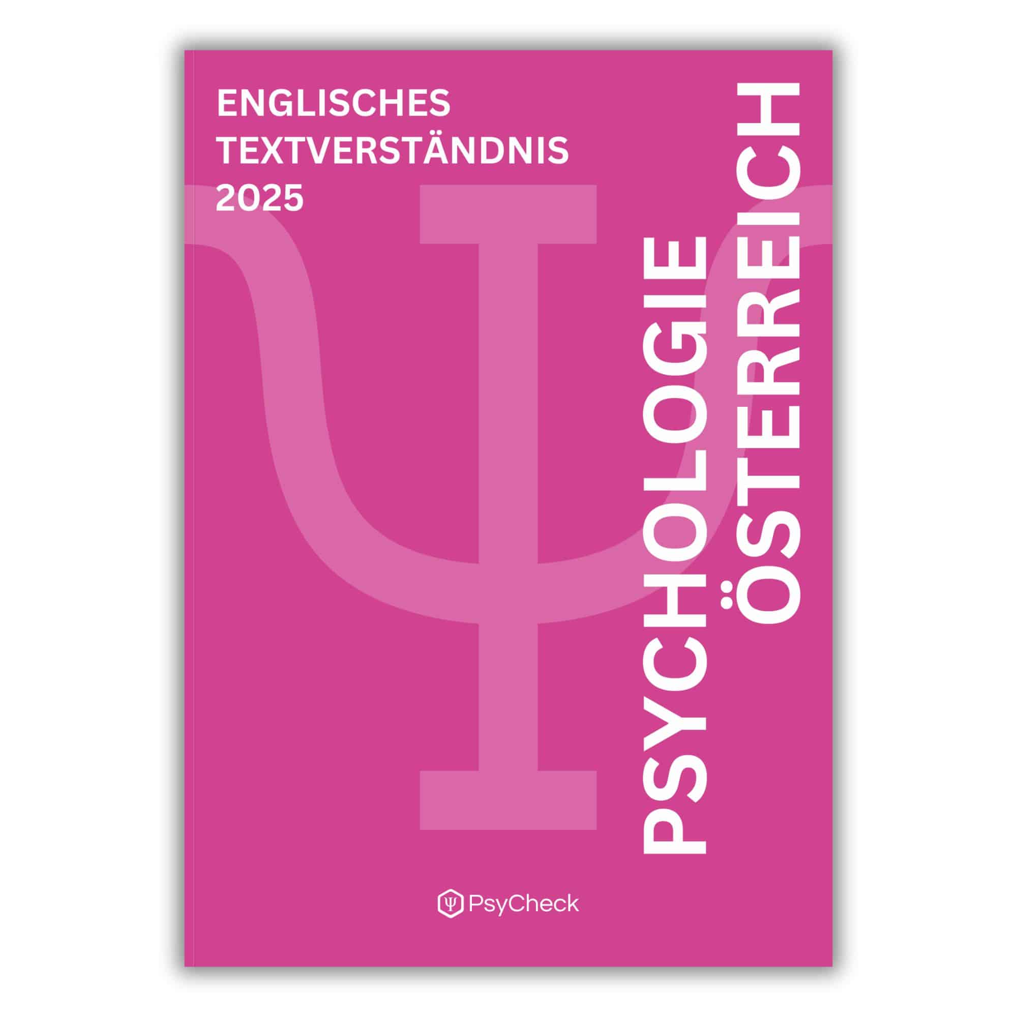 Psychologie_Aufnahmetest_Österreich_Englisches_Textverständnis_Buch_1